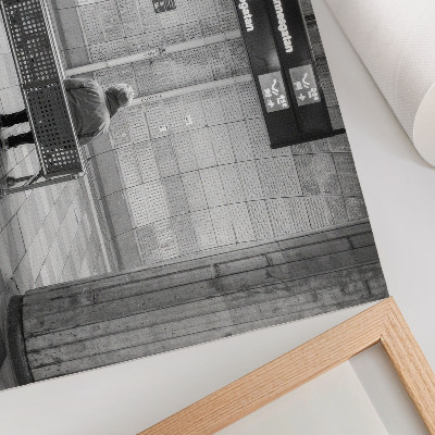 Poster Minimalistický mestský priestor šedá modernita