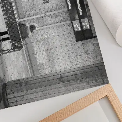 Plagát minimalistický mestský priestor v šedej modernej farbe