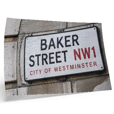 Plagát Baker Street pouličná tabuľa Westminster