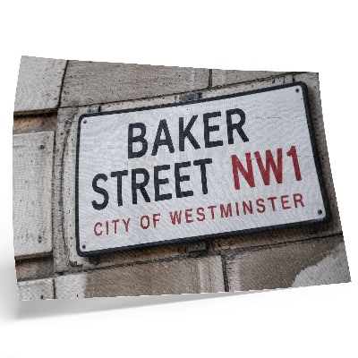 Plagát do izby Značka ulice Baker Street Westminster Street