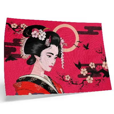 Plagát do izby s motívom modernej orientálnej kvetinovej kompozície