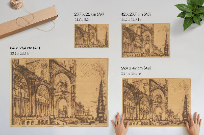 Poster Fantázia veľkolepého triumfálneho umenia (1765) od Giovanniho Battistu Piranesiho