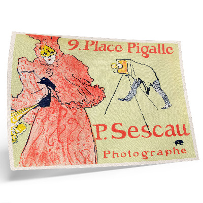 Plagát do izby Le Photographe Sescau (1894) s vysokým rozlíšením od Henriho de Toulouse-Lautrec