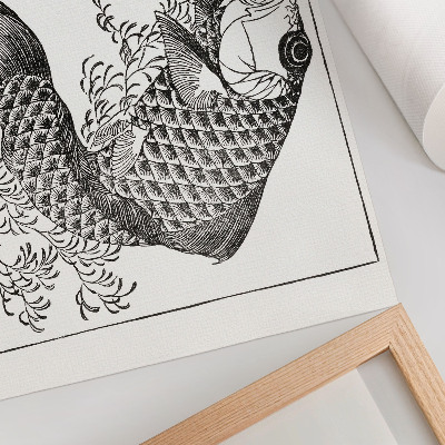 Poster Hokusaiho kapor, japonská ilustrácia zvieraťa