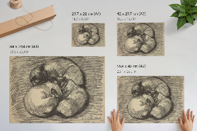 Poster Mačky; Tsching, Batzar a Blanc-Blanc, tlač s vysokým rozlíšením od Théophila Alexandra Steinlena