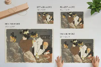 Plagát Asche od Théophila-Alexandra Pierra Steinlena dekorácia do izby