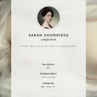 Poster Odhalené ženské prsia: Odhalená krása (1828) od Sarah Goodridgeovej
