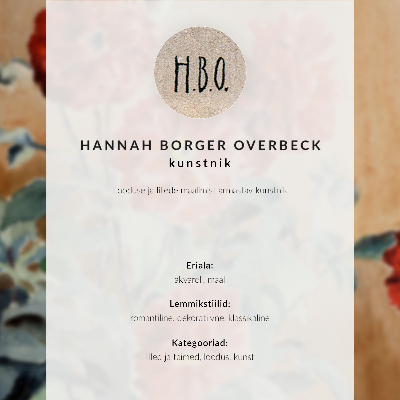 Poster Amaryllis (1915) od Hannah Borger Overbeck