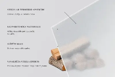 Sklenená podložka pod krb polopriesvitná v štvrtkovom tvare