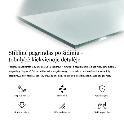 Podložka pod krbové kachle šesťhranná priehľadná