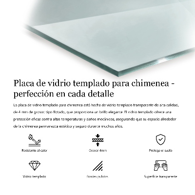 Podložka pod krbové kachle šesťhranná priehľadná