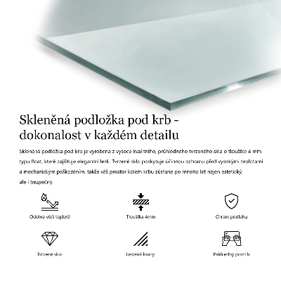 Podložka pod krbové kachle šesťhranná priehľadná