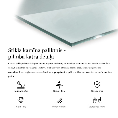 Podložka pod krbové kachle šesťhranná priehľadná