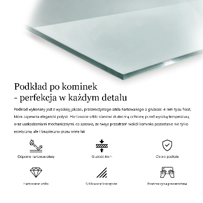 Podložka pod krbové kachle šesťhranná priehľadná