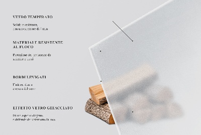 Podložka pod krbové kachle Poloválová polopriesvitná