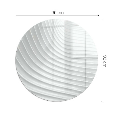 Podložka pod krbové kachle okrúhla Vlny jemných línií