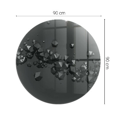Podložka pod kachle okrúhla Abstraktný oblak pevných látok