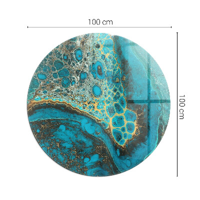 Podložka pod kachle okrúhla Abstraktný organický vzor