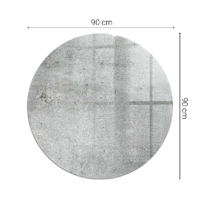Podložka pod kachle okrúhla Textúra surového betónu
