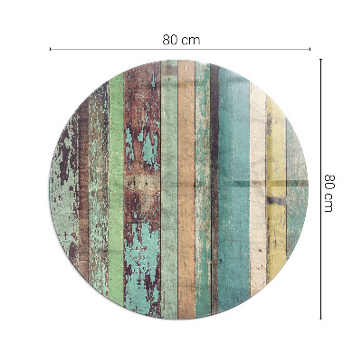Podložka pod krbové kachle okrúhla Dosky v rôznych odtieňoch