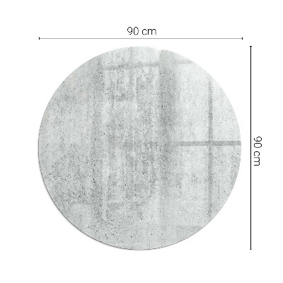 Podložka pod kachle okrúhla Textúra surového betónu
