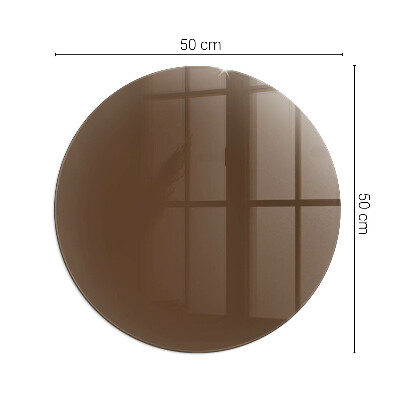 Podložka pod kachle okrúhla Farba Hnedá