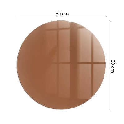 Podložka pod kachle okrúhla Farba Hnedá
