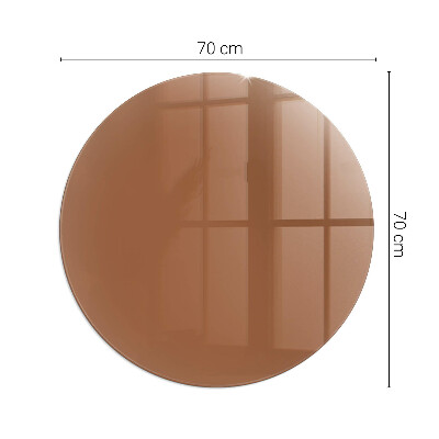 Podložka pod kachle okrúhla Farba Hnedá