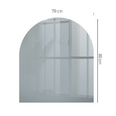 Podložka pod krbové kachle polooválny Farba sivá