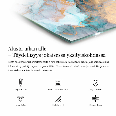 Podložka pod kachle obdĺžniková Abstraktný oblak pevných látok