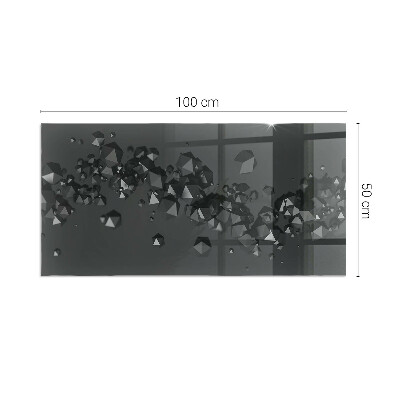 Podložka pod kachle obdĺžniková Abstraktný oblak pevných látok