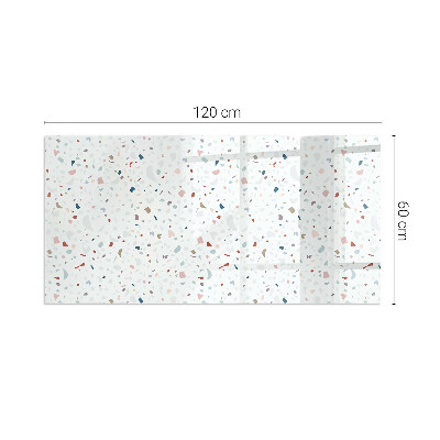 Sklo pod krb obdĺžnikové Vzor s malými tvarmi