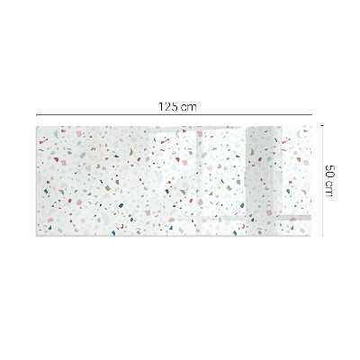 Sklo pod krb obdĺžnikové Vzor s malými tvarmi