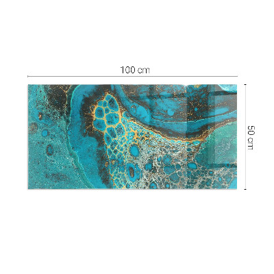 Podložka pod kachle obdĺžniková Abstraktný organický vzor