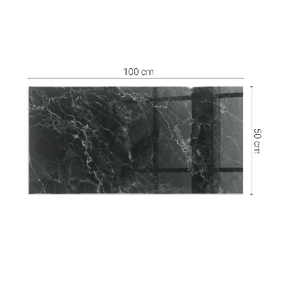 Podložka pod kachle obdĺžniková Elegantný mramorový vzor