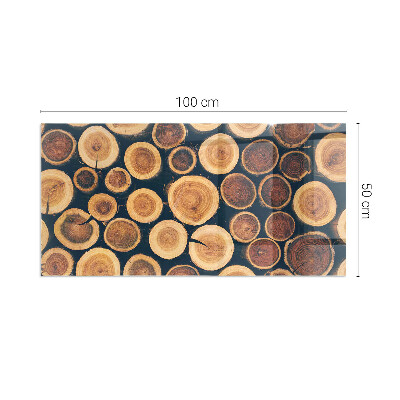 Podložka pod kachle obdĺžniková Krabica s rezaným drevom