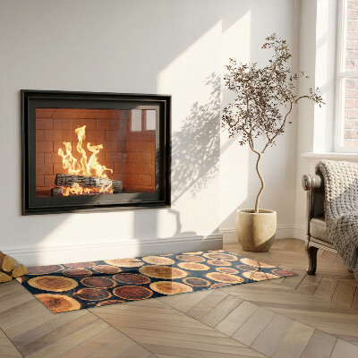 Podložka pod kachle obdĺžniková Krabica s rezaným drevom