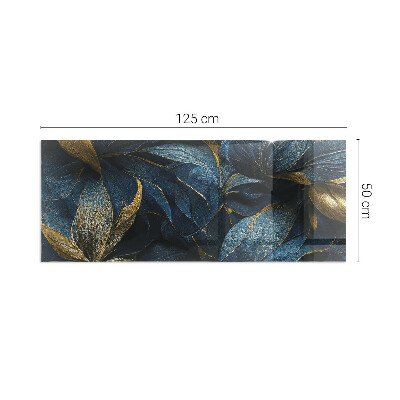 Podložka pod kachle obdĺžniková Elegantná textúra listov