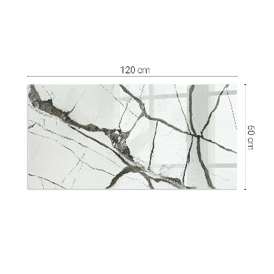 Podložka pod kachle obdĺžniková Mramorový žilový vzor