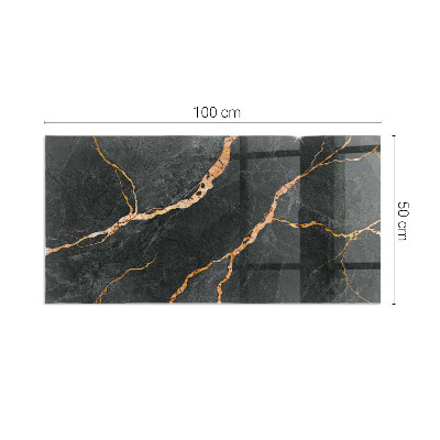 Podložka pod kachle obdĺžniková Elegantný mramor s žilami