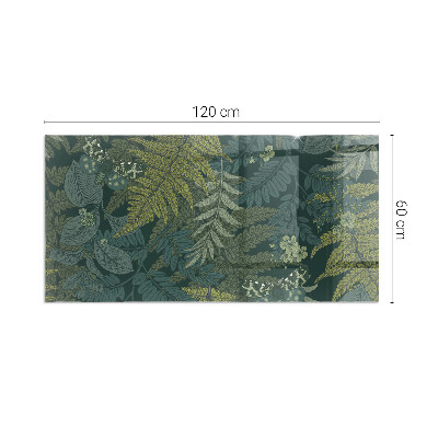 Podložka pod kachle obdĺžniková Rastlinné motívy s motýľmi