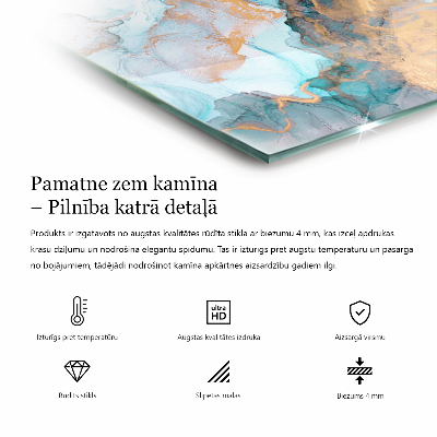 Sklo pod krb obdĺžnikové Vzor z prírodného kameňa