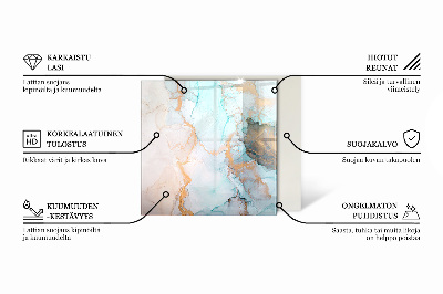 Sklo pod krb šesťhranná Vzor inšpirovaný drevom