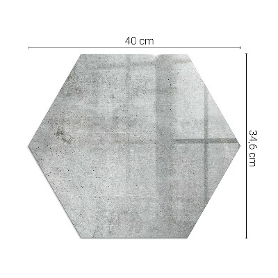 Podložka pod kachle šesťhranná Vzor surového betónu