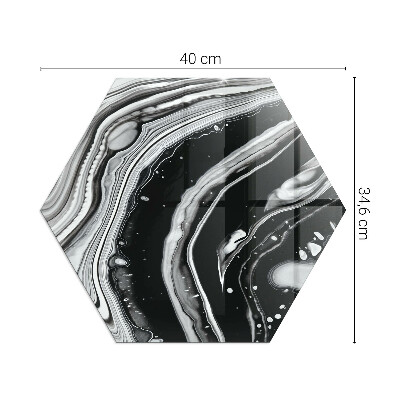 Podložka pod kachle šesťhranná Abstraktné vlnité a lineárne vzory