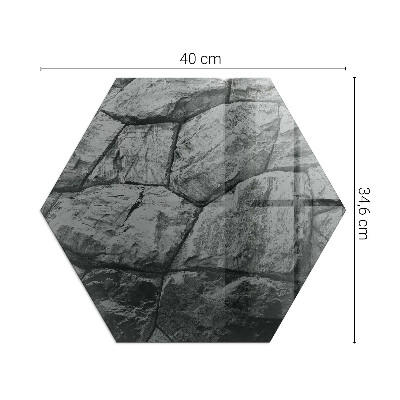 Podložka pod krb šesťhranná Kamenný štýl v prírodnom prevedení