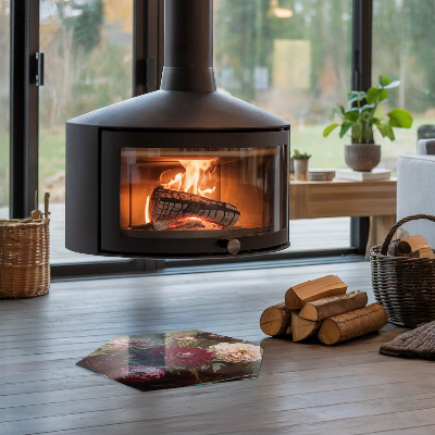 Podložka pod krb šesťhranná Kvetinový detail v plnom kvete