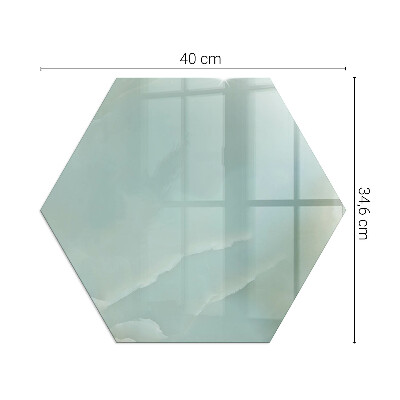 Podložka pod kachle šesťhranná Mramorový motív v jemných tónoch