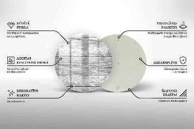 Podložka pod sviečku okrúhla Stará drevená doska