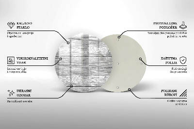 Podložka pod sviečku okrúhla Stará drevená doska